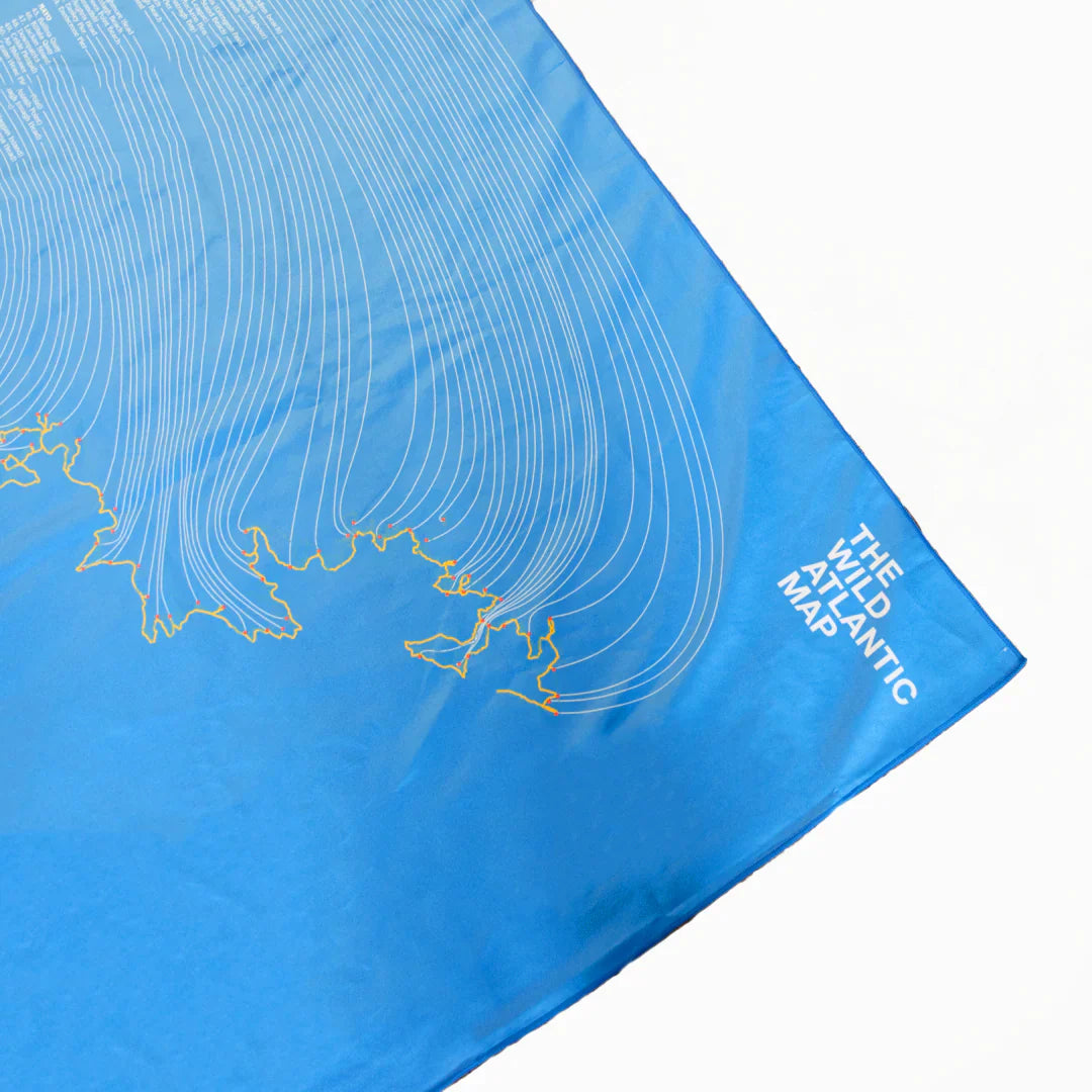 CD Wild Atlantic Map Towel - Blue