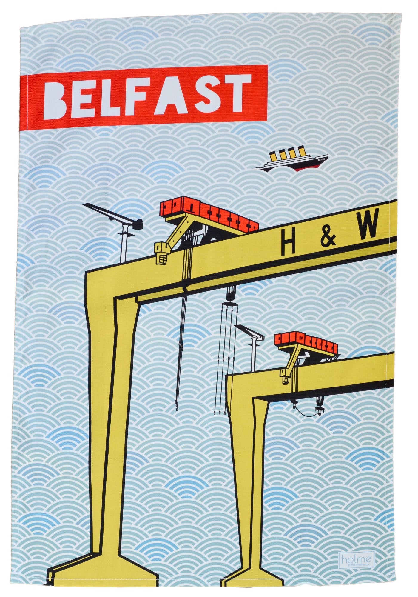 Tea Towel - H&W Cranes