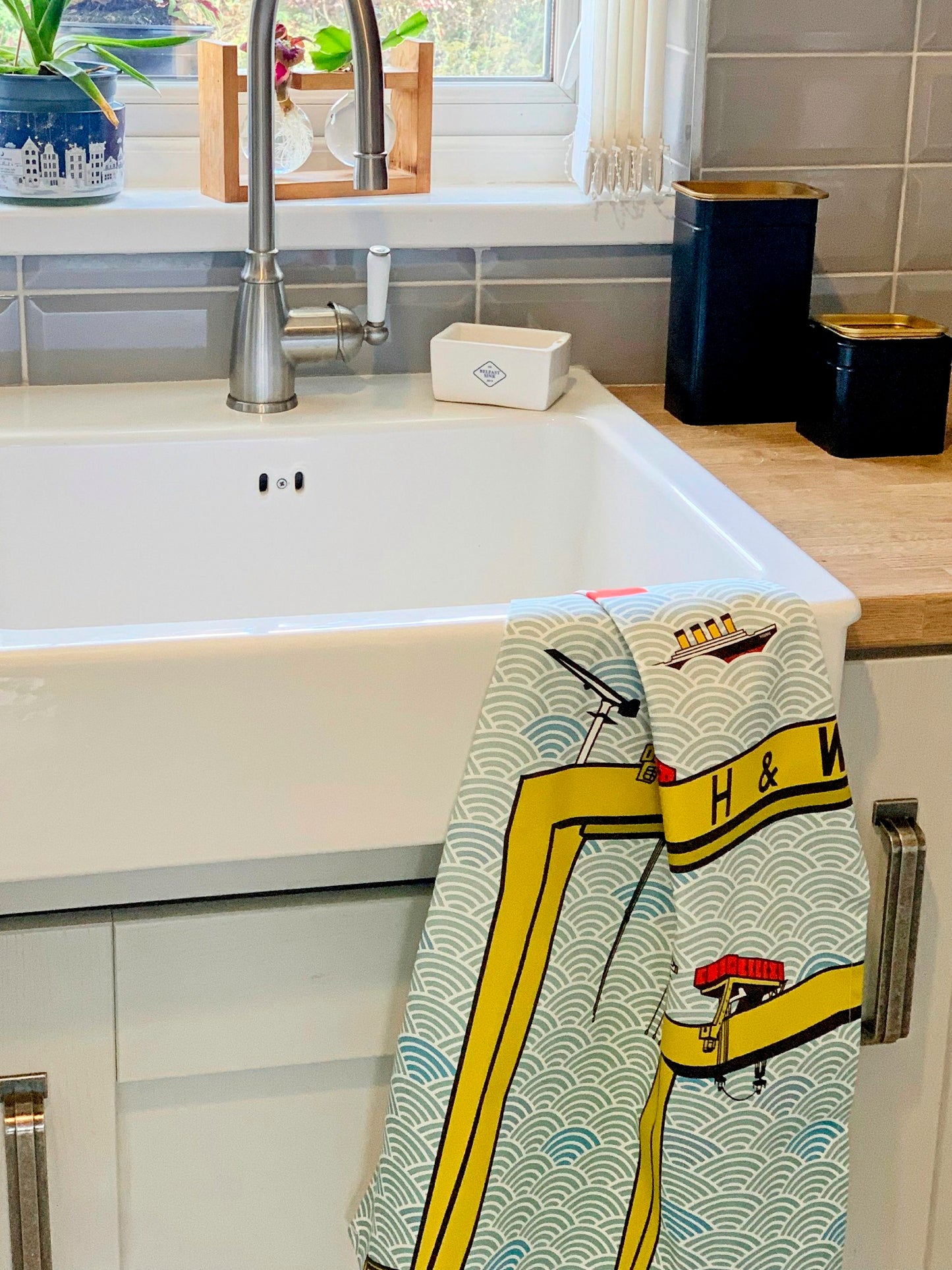 Tea Towel - H&W Cranes