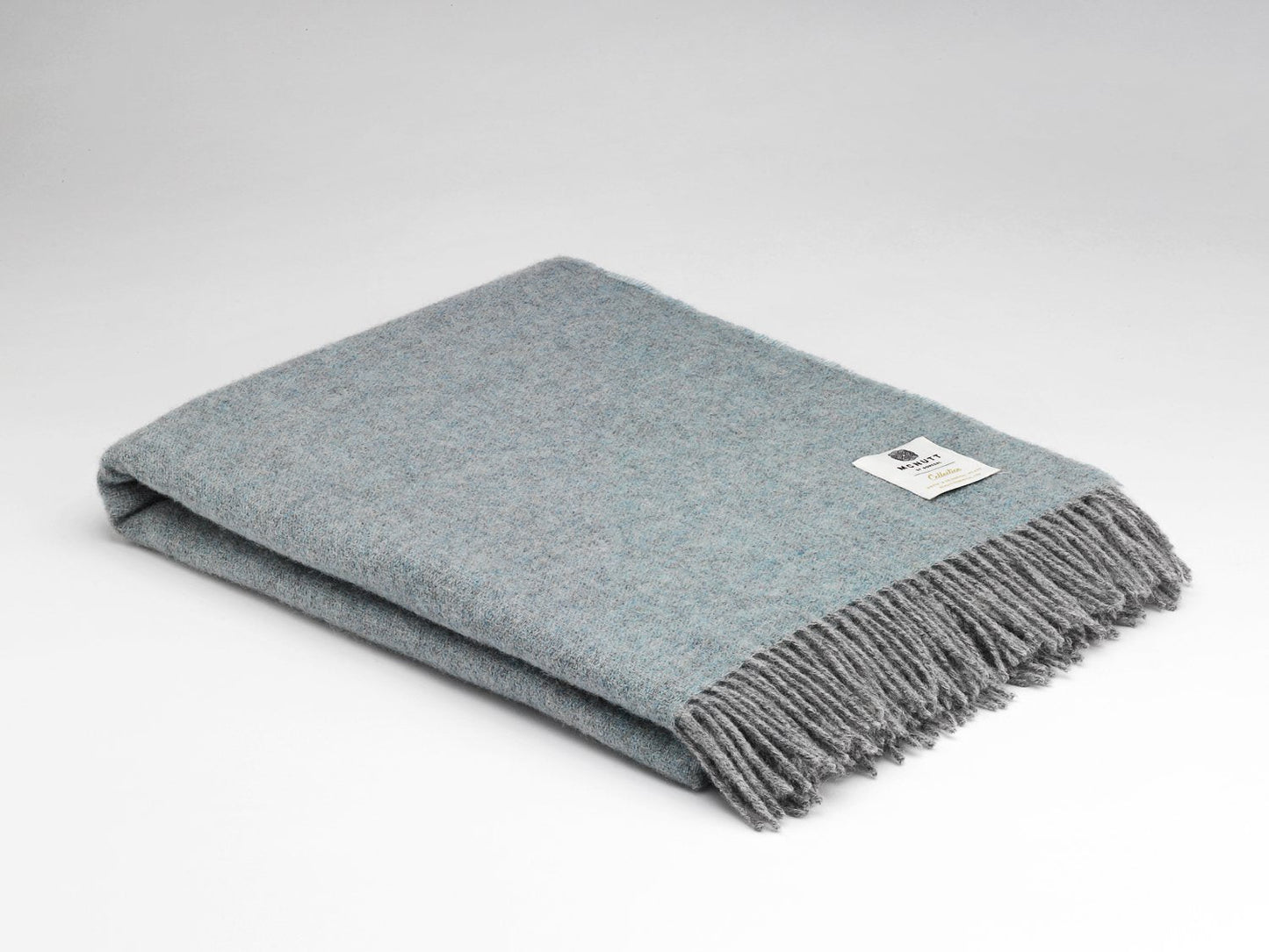 McNutt Lambswool Throw - Sea Spray
