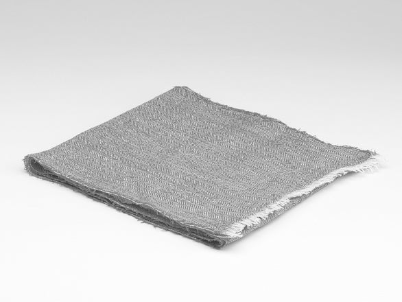 McNutt Irish Linen Scarf - Dove Herringbone