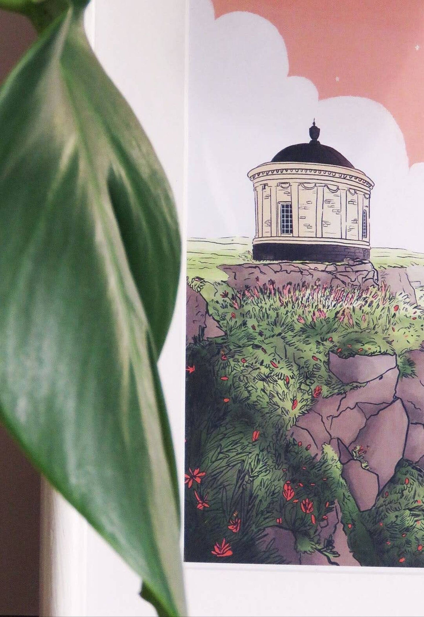 Rhea Hanlon - A4 Mounted Print - Mussenden Temple
