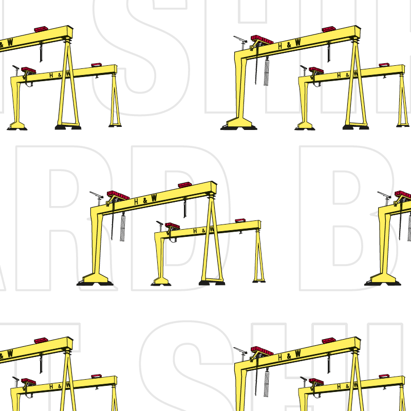 Single Sheet Gift Wrap - H&W Cranes White