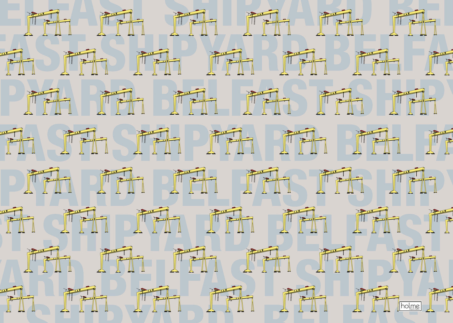 Single Sheet Gift Wrap - H&W Cranes Grey