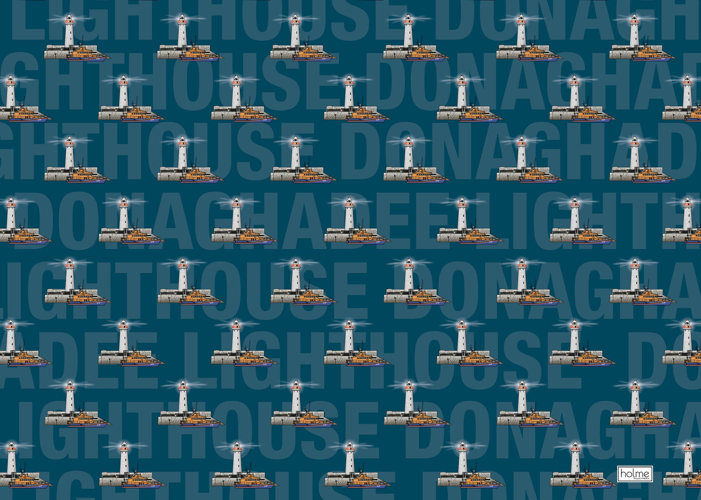 Single Sheet Gift Wrap - Donaghadee Blue