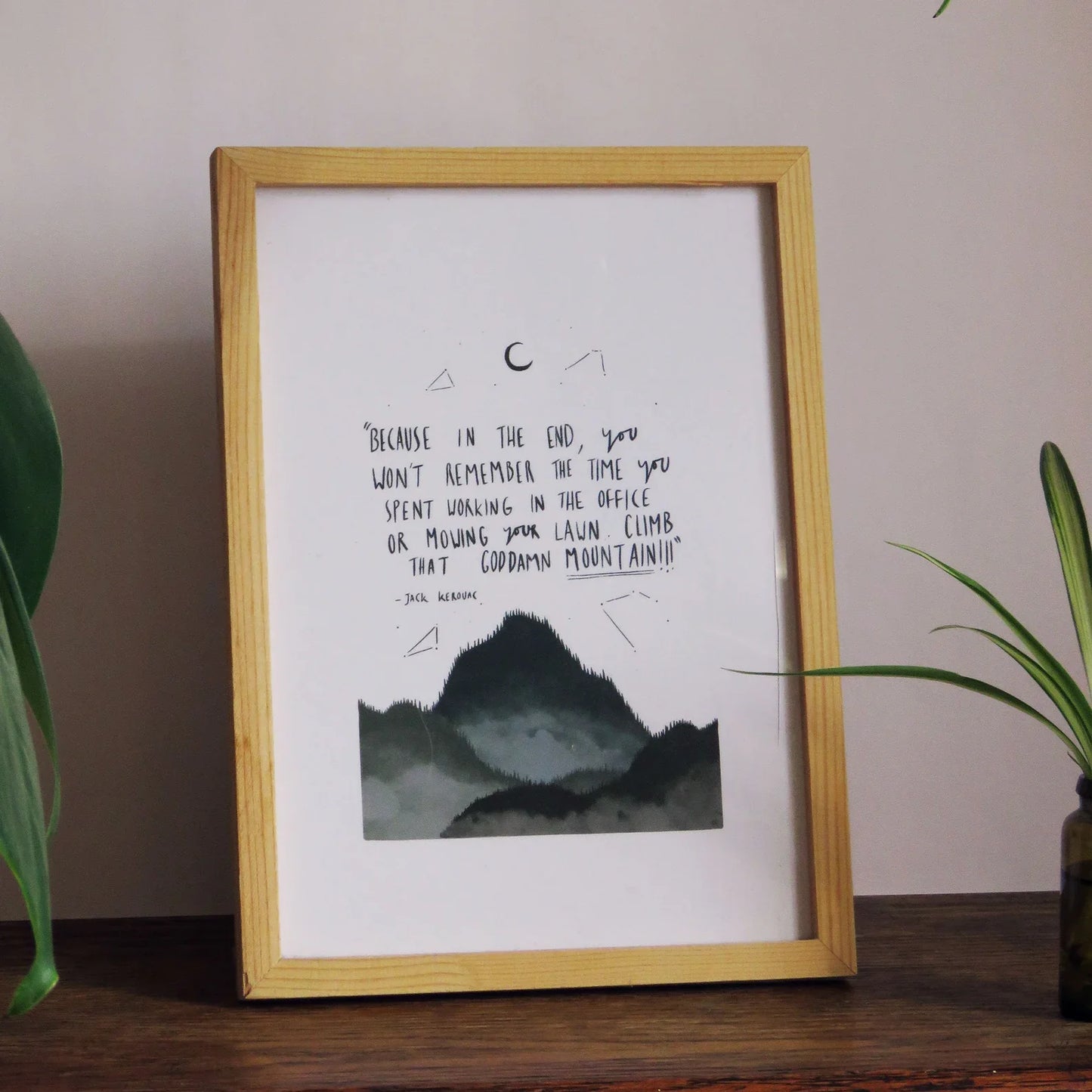 Rhea Hanlon A4 Print - Goddamn Mountains