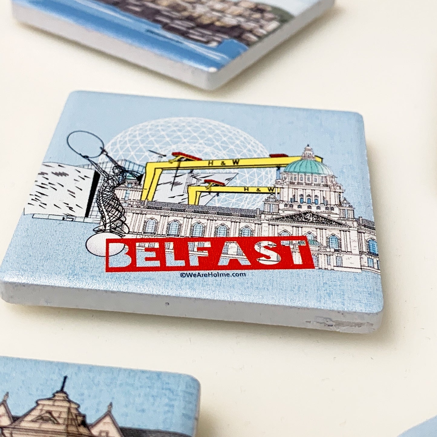 HLM Ceramic Fridge Magnet - Belfast