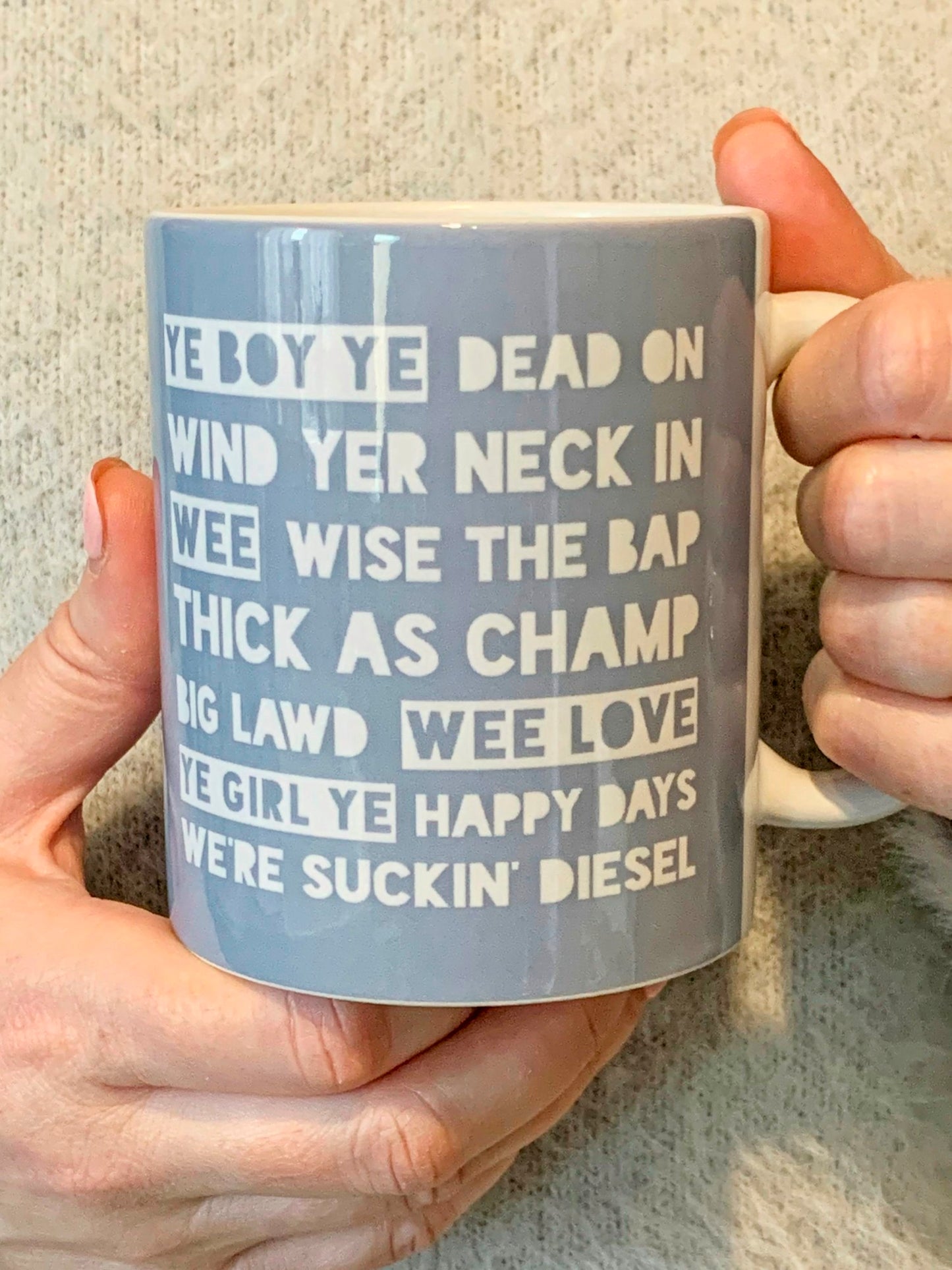 Northern Ireland Slang Mug - Phrases Grey