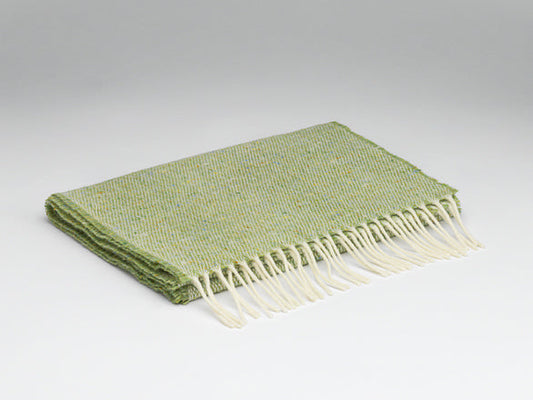 McNutt Lambswool & Tweed Scarf - Lime