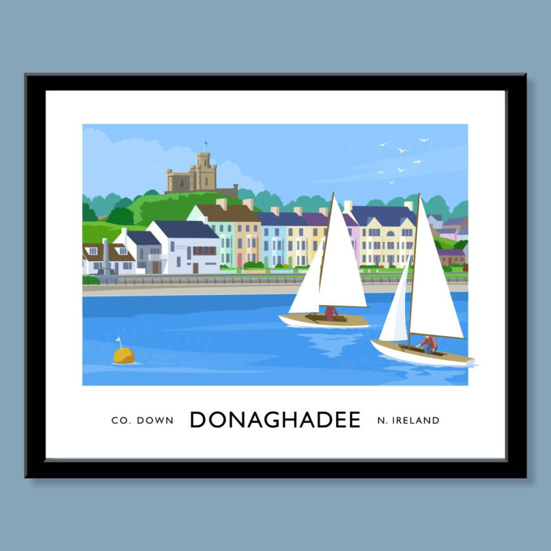 James Kelly Print-Donaghadee Seafront