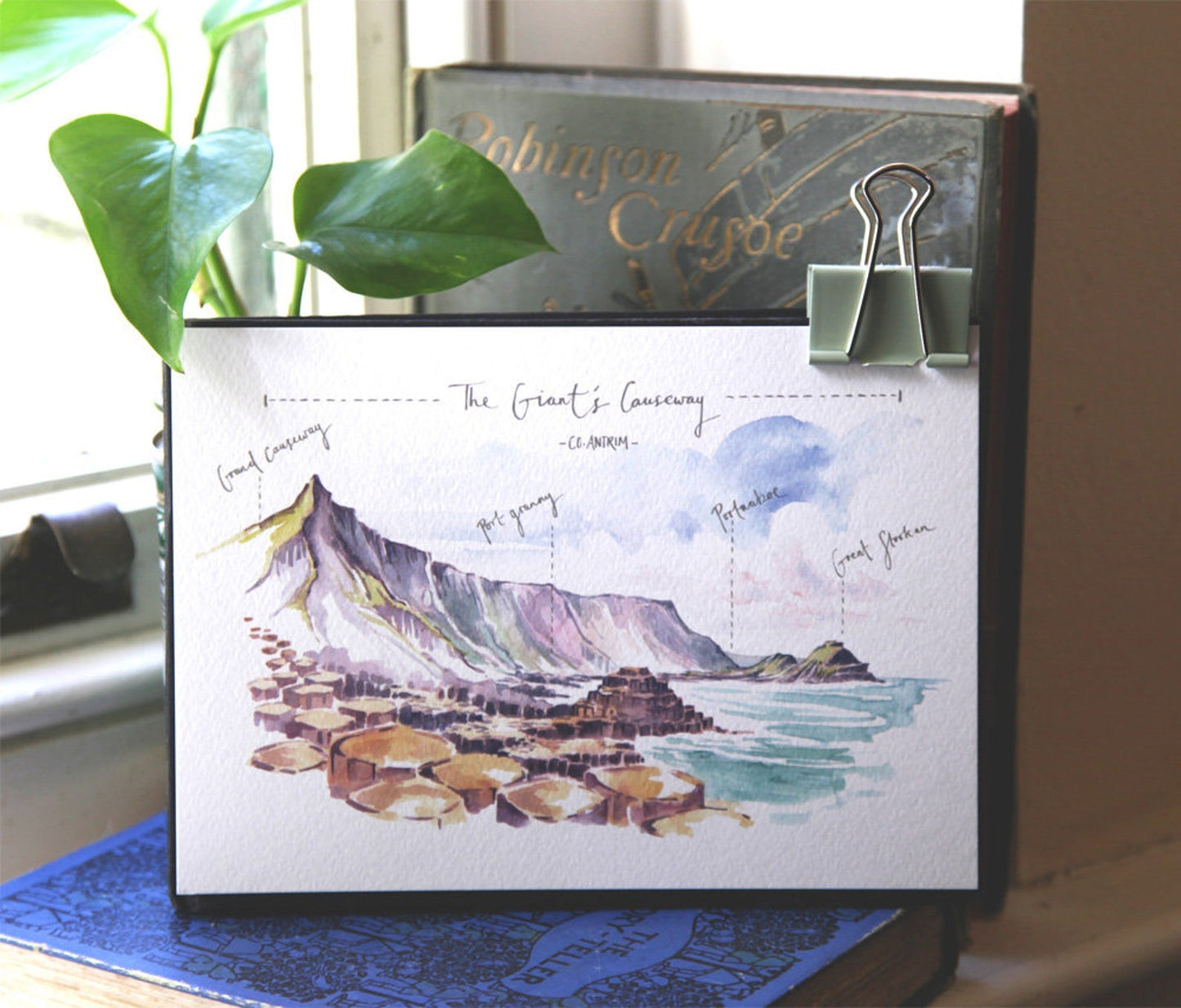 PC MOUNTED The Giant's Causeway: West Facing Art Print