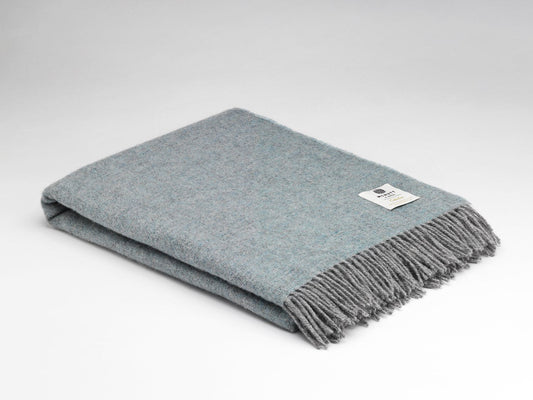 McNutt Lambswool Throw - Sea Spray