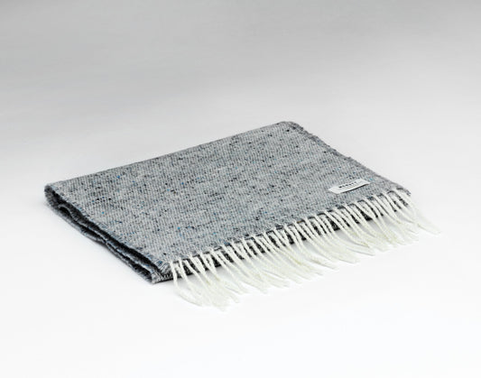 McNutt Lambswool & Tweed Scarf - Light Grey