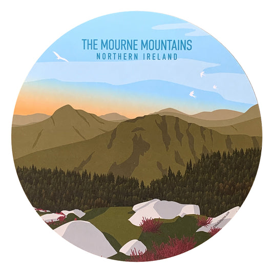 Round Placemat - The Mourne Mountains