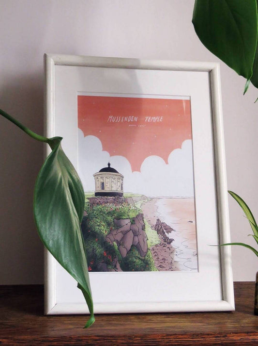 Rhea Hanlon - A4 Mounted Print - Mussenden Temple