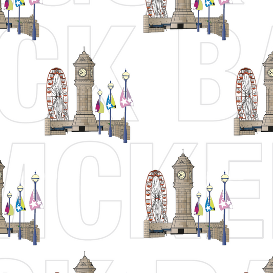 Single Sheet Gift Wrap - McKee Clock White