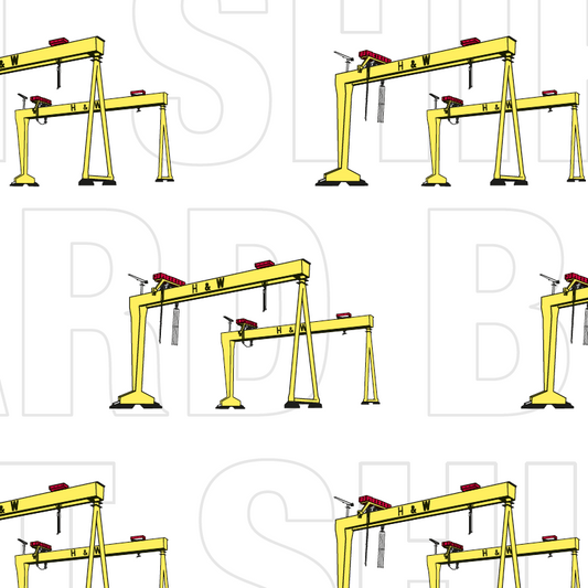 Single Sheet Gift Wrap - H&W Cranes White