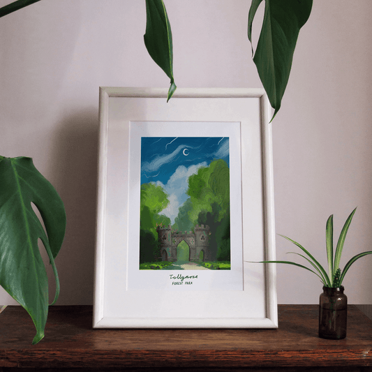 Rhea Hanlon - A4 Mounted Print - Tollymore Gates