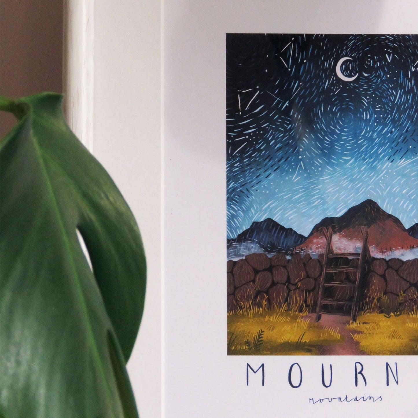 Rhea Hanlon - A4 Mounted Print - Up In The Mournes