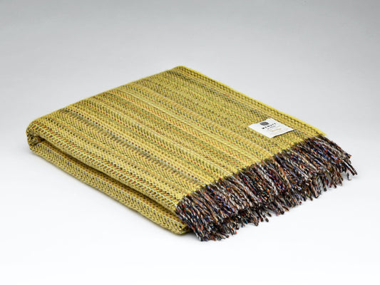 McNutt Irish Wool Blanket - Sunfish Yellow