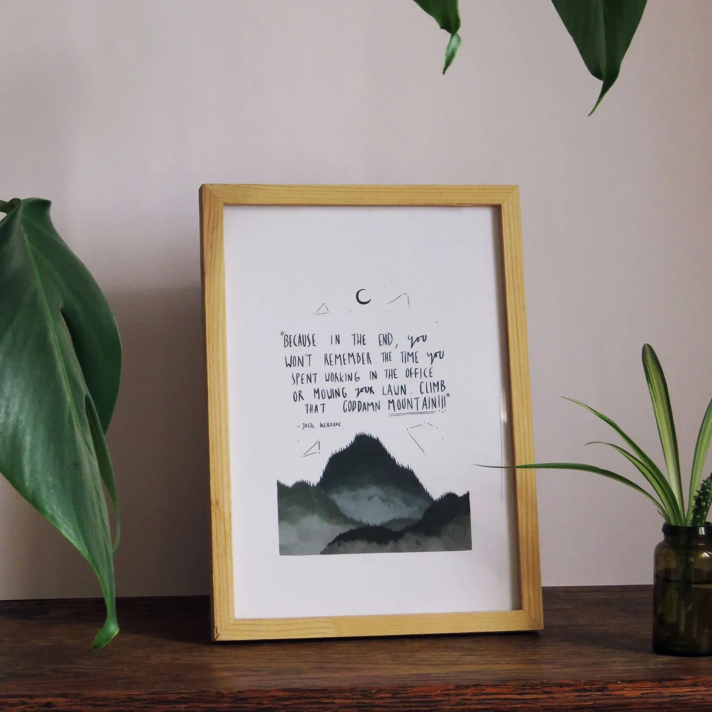 Rhea Hanlon A4 Print - Goddamn Mountains