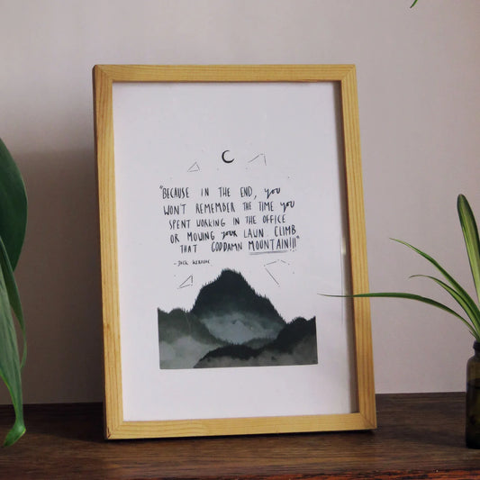 Rhea Hanlon A4 Print - Goddamn Mountains