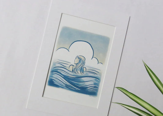 Rhea Hanlon A4 Print - Wandering The Waves