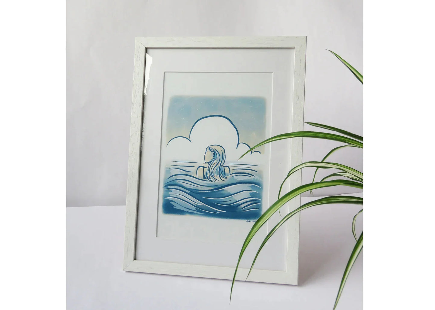 Rhea Hanlon A4 Print - Wandering The Waves