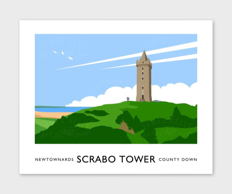 James Kelly Print-Scrabo Tower Newtownards